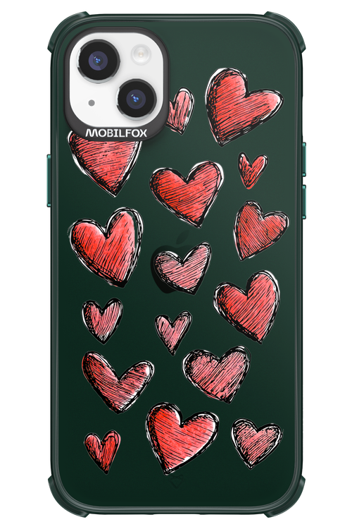 Red Love Transparent 2.0 - Apple iPhone 14 Plus