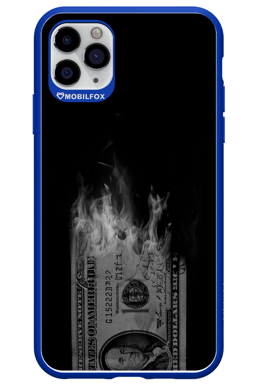 Money Burn B&W - Apple iPhone 11 Pro Max