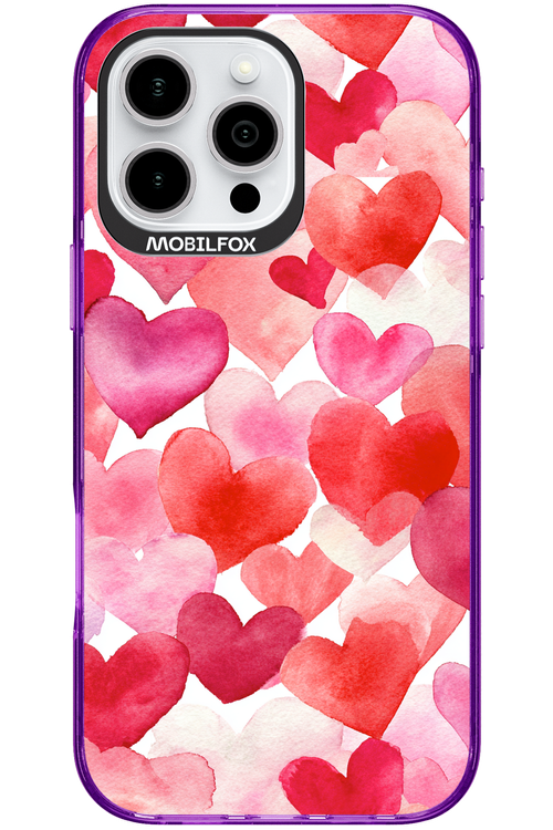 Water Painted Heart - Apple iPhone 16 Pro Max