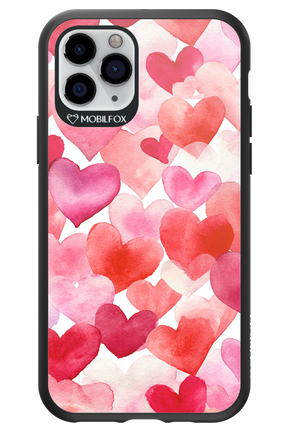 Water Painted Heart - Apple iPhone 11 Pro