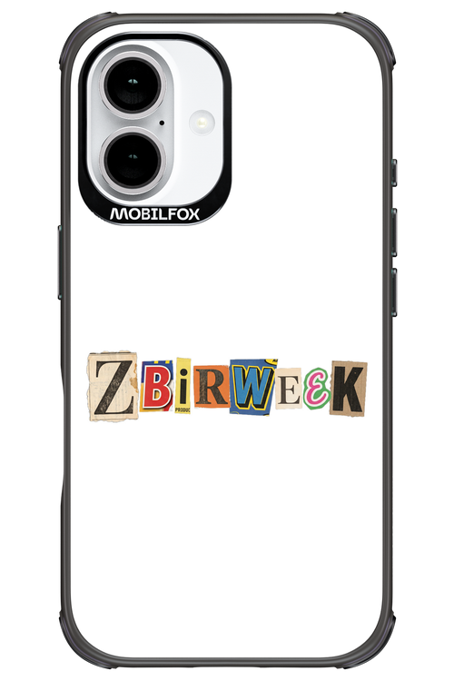 Zbirweek (white) 2.0 - Apple iPhone 16