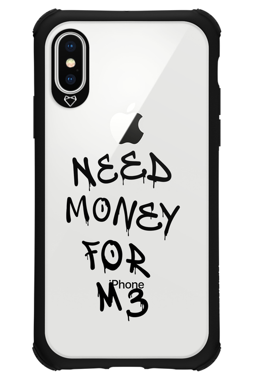 Need M3 Transparent Black - Apple iPhone X