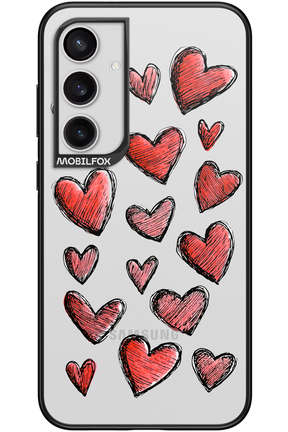 Red Love Transparent 2.0 - Samsung Galaxy S24+