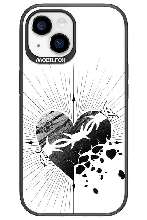 Fekete Szív - Apple iPhone 15