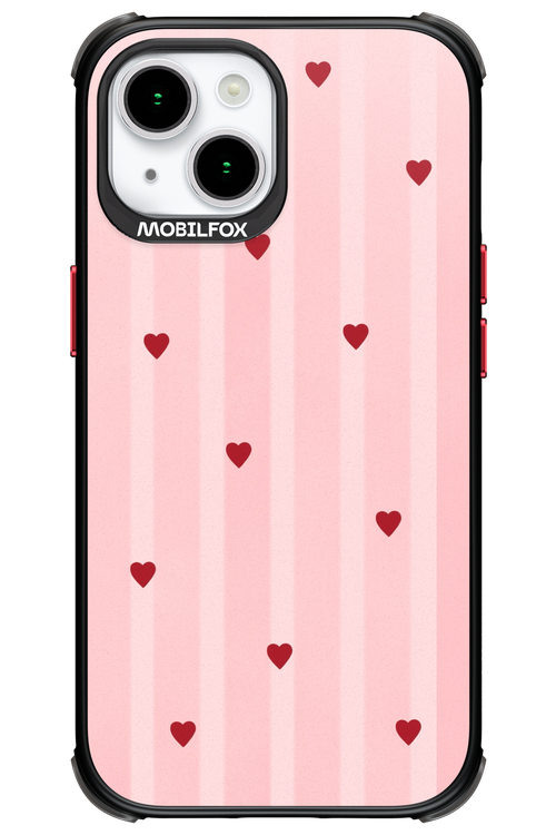 Red Little Hearts 2.0 - Apple iPhone 15