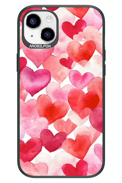 Water Painted Heart 2.0 - Apple iPhone 14 Plus