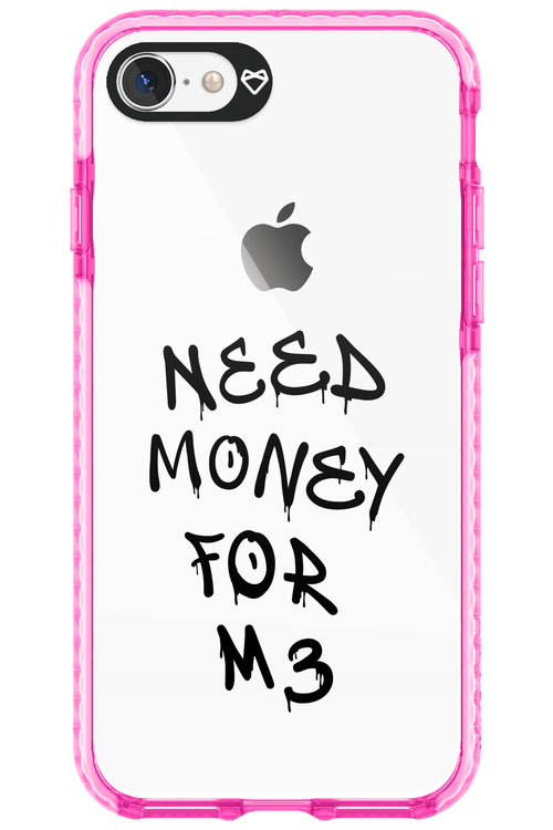 Need M3 Transparent Black - Apple iPhone 8
