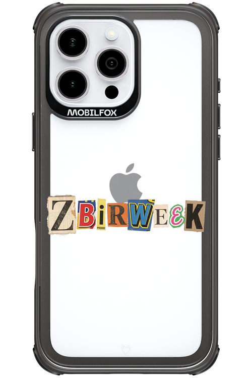 Zbirweek (transparent) 2.0 - Apple iPhone 16 Pro Max