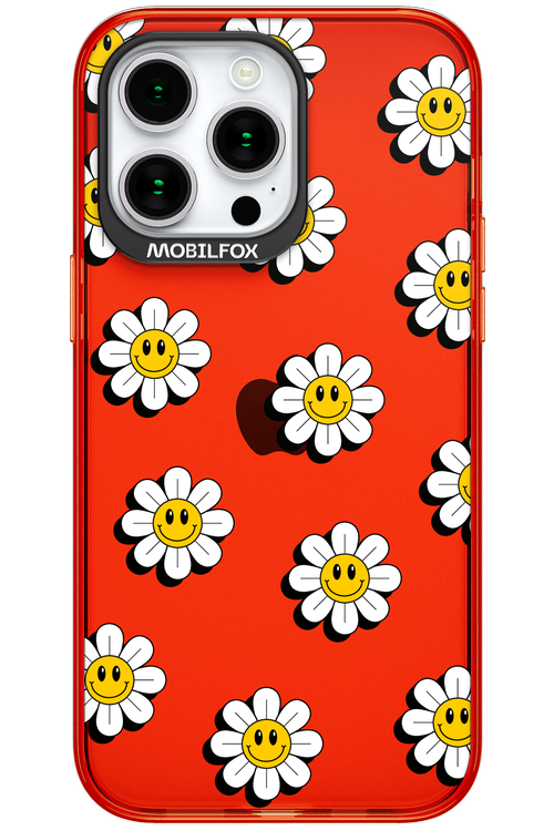 Smiley Flowers Transparent - Apple iPhone 15 Pro Max