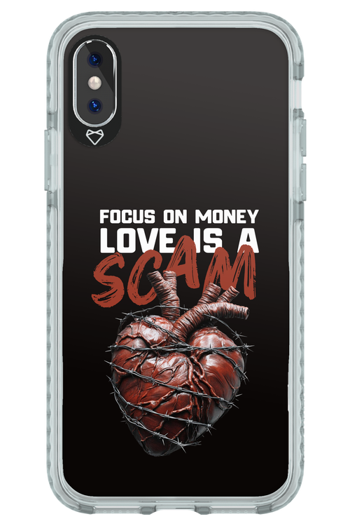 Focus on money, love is a scam - Apple iPhone X