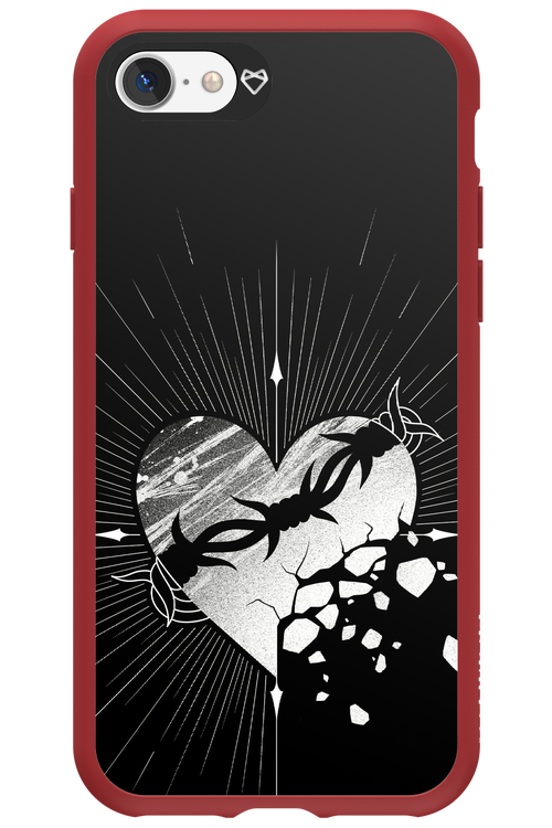 Fehér Szív - Apple iPhone 7