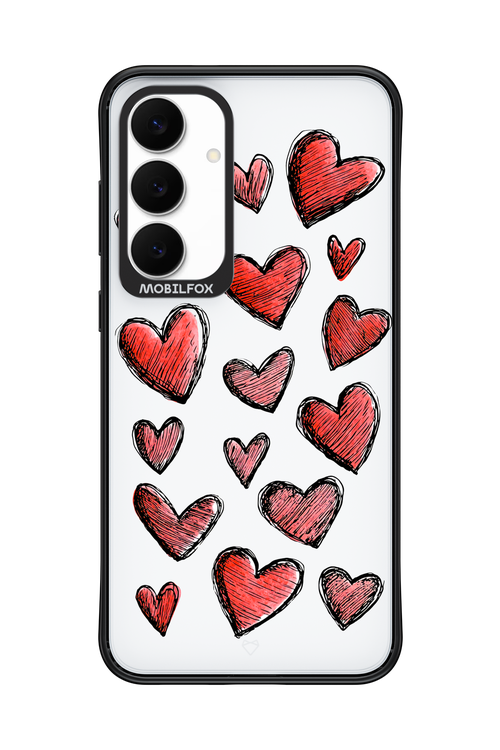 Red Love Transparent 2.0 - Samsung S25 FE