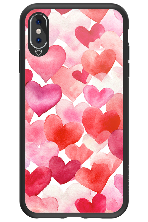 Water Painted Heart 2.0 - Apple iPhone XS Max