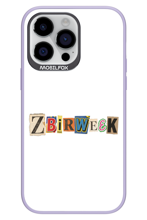 Zbirweek (white) 2.0 - Apple iPhone 14 Pro Max