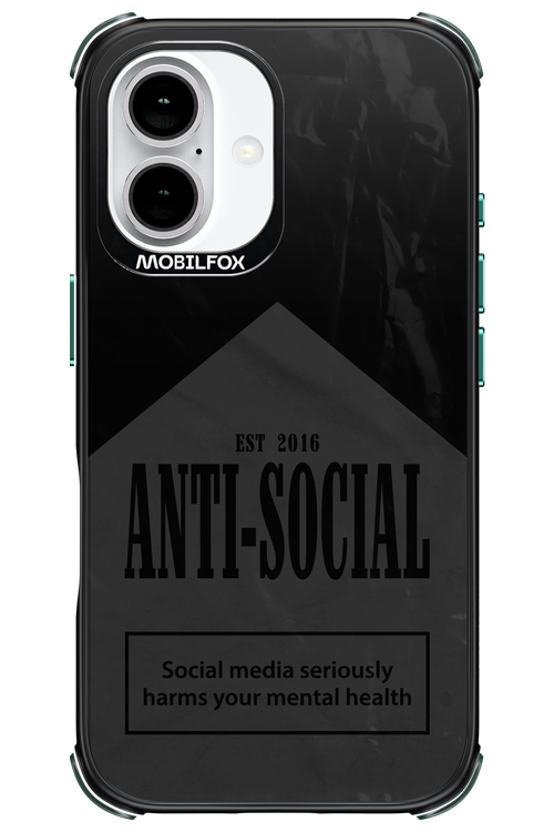 ANTI-SOCIAL (BLVCK) 2.0 - Apple iPhone 16