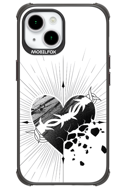 Fekete Szív - Apple iPhone 15