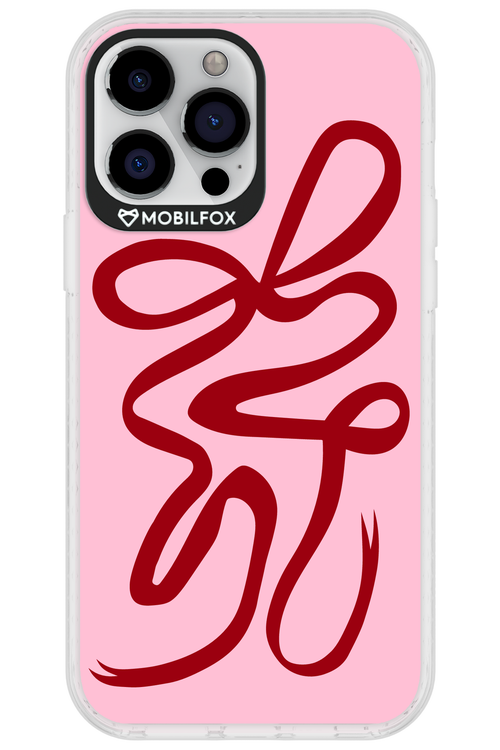 Burgundy Bow - Apple iPhone 13 Pro Max