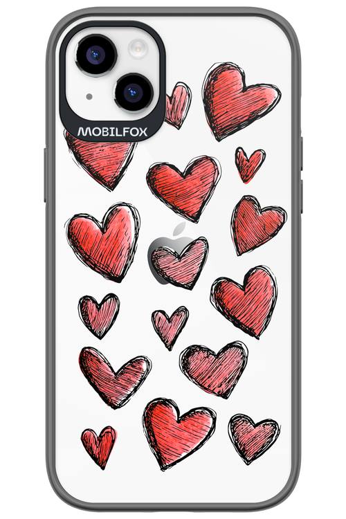 Red Love Transparent 2.0 - Apple iPhone 14 Plus