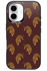 Burgundy Leopard Pattern - Apple iPhone 16