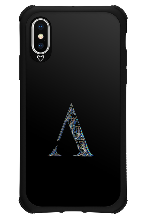 ⁠ ⁠Azteca A Chrome Logo - Apple iPhone X