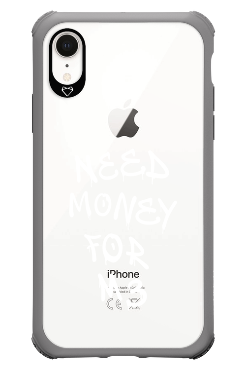 Need M3 Transparent White - Apple iPhone XR