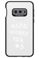 Need M3 Transparent White - Samsung Galaxy S10e