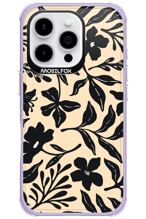 Black Flowers 2.0 - Apple iPhone 16 Pro