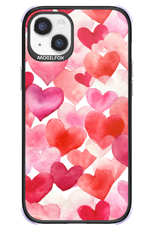 Water Painted Heart 2.0 - Apple iPhone 14 Plus