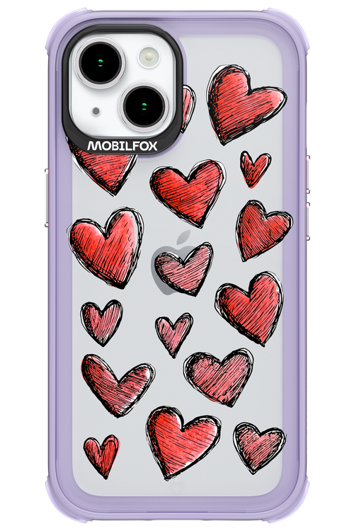 Red Love Transparent 2.0 - Apple iPhone 15