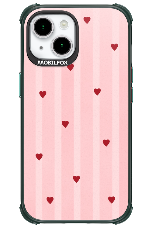 Red Little Hearts 2.0 - Apple iPhone 15