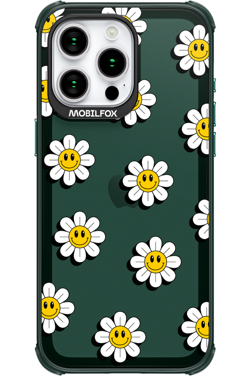 Smiley Flowers Transparent - Apple iPhone 15 Pro Max