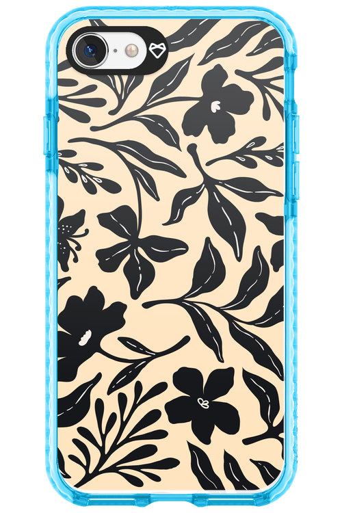 Black Flowers 2.0 - Apple iPhone 8