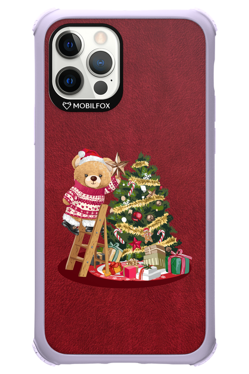 Christmas Bear (Burgundy) - Apple iPhone 12 Pro