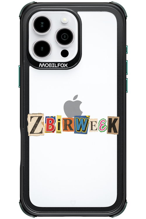 Zbirweek (transparent) 2.0 - Apple iPhone 16 Pro Max