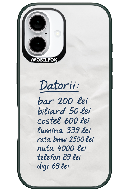 The List - Apple iPhone 16