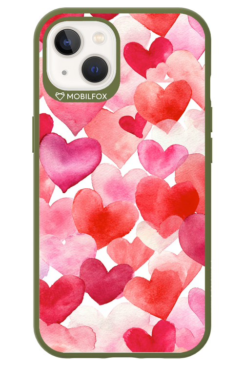 Water Painted Heart 2.0 - Apple iPhone 13