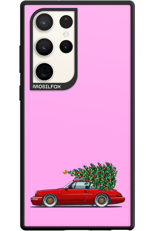 XMAS Car Pink - Samsung Galaxy S23 Ultra