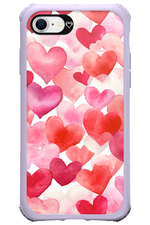 Water Painted Heart - Apple iPhone 8