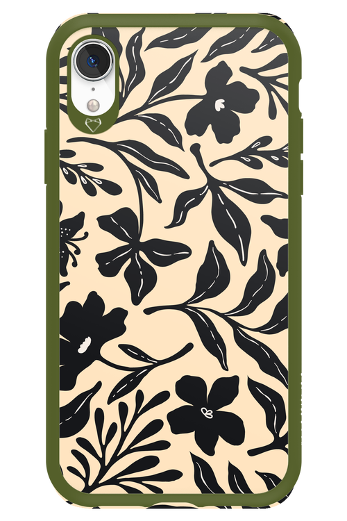 Black Flowers 2.0 - Apple iPhone XR