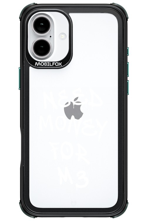 Need M3 Transparent White - Apple iPhone 16 Plus