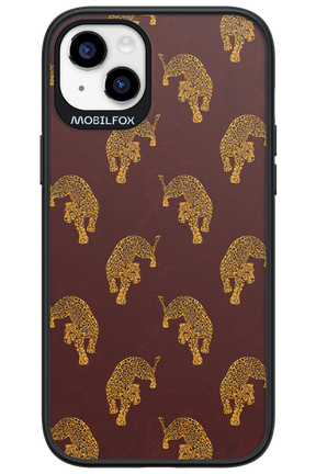 Burgundy Leopard Pattern - Apple iPhone 14 Plus