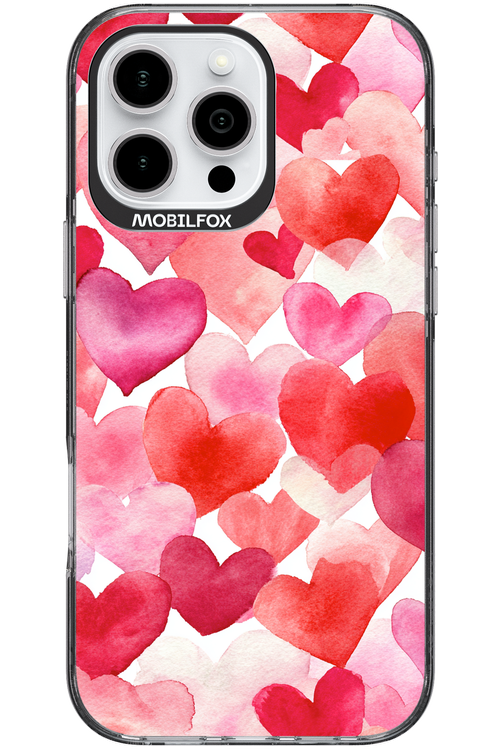 Water Painted Heart - Apple iPhone 16 Pro Max