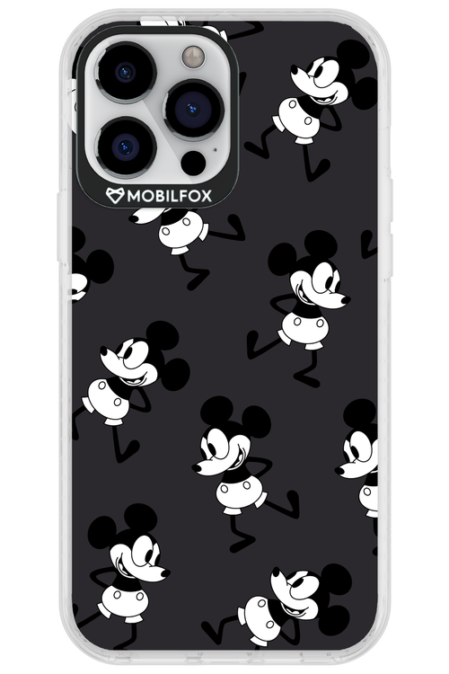 Iconic Mouse (antracite pattern) - Apple iPhone 13 Pro Max