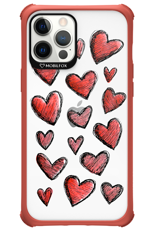 Red Love Transparent 2.0 - Apple iPhone 12 Pro Max