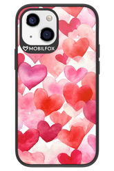 Water Painted Heart 2.0 - Apple iPhone 13 Mini