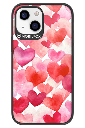 Water Painted Heart 2.0 - Apple iPhone 13 Mini