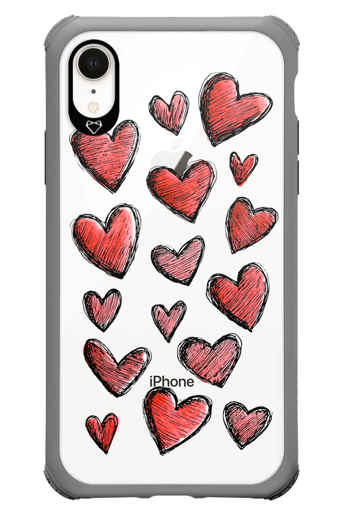 Red Love Transparent 2.0 - Apple iPhone XR