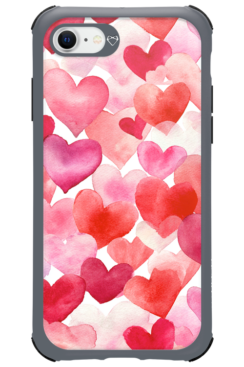 Water Painted Heart 2.0 - Apple iPhone 8