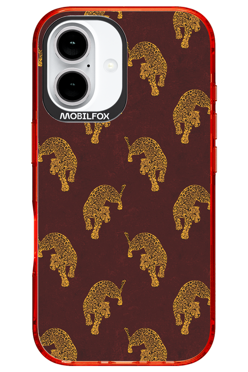 Burgundy Leopard Pattern - Apple iPhone 16