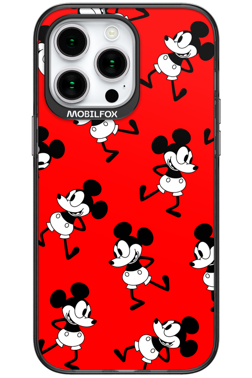 Iconic Mouse (red pattern) - Apple iPhone 15 Pro Max